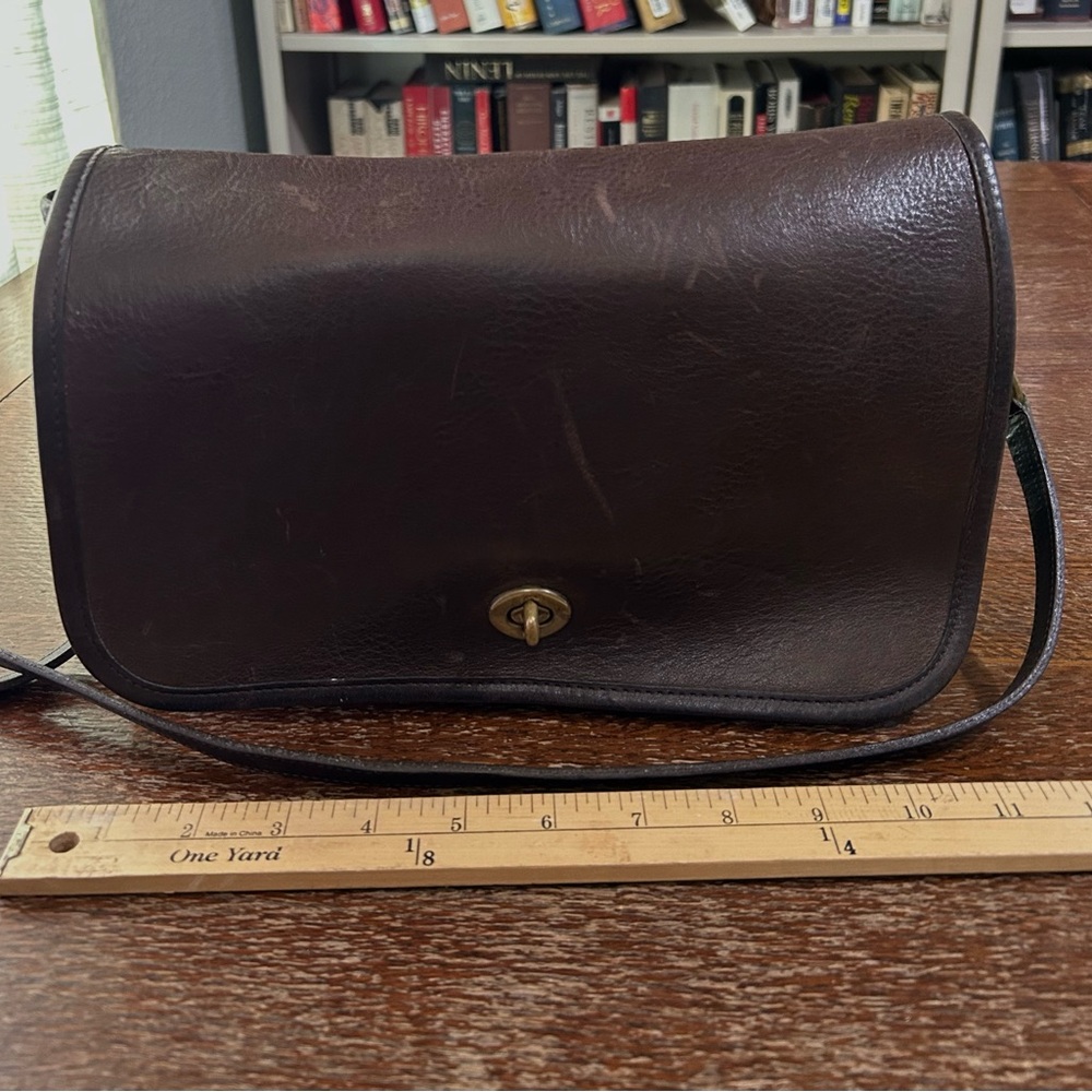 Coach True Vintage Leather Shoulder Bag 870-812 made NYC